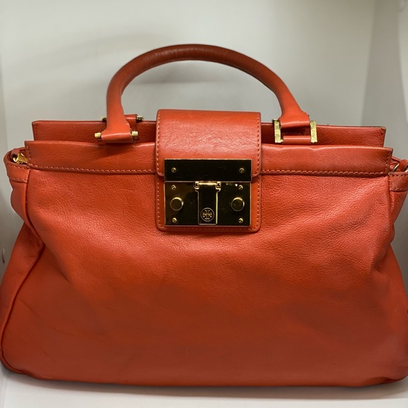 TORY BURCH Salmon Leather Tote - Picture 6 of 15